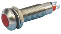 524-501-21 Marl Red Panel Mount Indicator, 12V dc, 8.1mm Mounting Hole Size, Solder Tab Termination, IP67