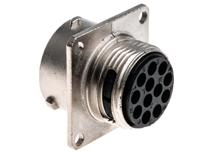 ut001412sh6 Souriau Sunbank by Eaton, UTO 12 Way Wall Mount MIL Spec Circular Connector Receptacle, Socket Contacts,Shell Size 14,