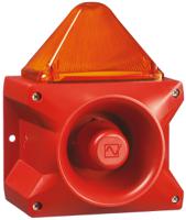 23361804000 Pfannenberg PA X 10-10 Series Amber Sounder Beacon, 24 V dc, Base Mount, 110dB at 1 Metre