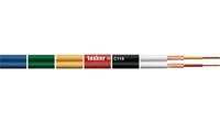 c118-black Tasker 2 Core Microphone, 2 x 0.14 mm² CSA, 1.4mm od, 100m, Black