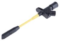 972307100 Hirschmann Test & Measurement Black Grabber Clip with Split Clamp, 10A, 1kV, 4mm Socket