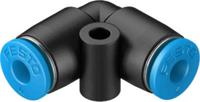qsl-4-100 Festo QS Series Elbow Tube-toTube Adaptor, Push In 4 mm to Push In 4 mm, Tube-to-Tube Connection Style, 130740