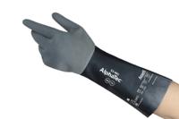 53001080 Ansell 53-001 Black Nylon Work Gloves, Size 8, Neoprene Coating