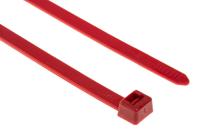 111-12002-t120re-pa66-rd HellermannTyton Cable Tie, 380mm x 7.6 mm, Red Polyamide 6.6 (PA66), Pk-100