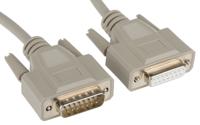 1656262 Phoenix Contact Male 15 Pin D-sub to Female 15 Pin D-sub Serial Cable, 1m PVC