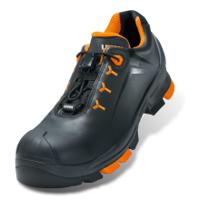 6502347 uvex 2 Unisex Black/Orange Composite Toe Capped Safety Shoes, UK 12, EU 47