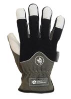fm2-08 Polyco Healthline FM2 Grey Leather Work Gloves, Size 8