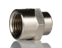 160222818 Norgren 16 Series Straight Threaded Adaptor, G 1/4 Female to G 1/8 Female, Threaded Connection Style