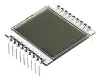 215-6442 RS PRO 7-Segment LCD Display, Black on Grey, 1 Row by 2 Characters, Reflective