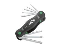 25130 Wiha 8-Piece Torx Key Set, T9 to T40 Size, Straight Shape, Short Arm