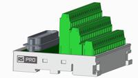 265-7033 RS PRO 50-Contact Male Interface Module, D-sub Connector, DIN Rail Mount, 1A