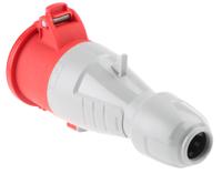 5-552-19 Legrand, P17 Tempra Pro IP44 Red Cable Mount 3P + N + E Industrial Power Socket, Rated At 32A, 415 V