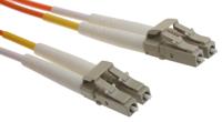 536-7077 RS PRO LC to LC Duplex Multi Mode OM1 Fibre Optic Cable, 62.5/125μm, Orange, 5m