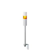 lr5-102lebw-y Patlite LR5 Series Amber Buzzer Signal Tower, 1 Lights, 24 V dc, Pole Mount