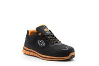 d0057-501-43 Dockers by Gerli GALANTIS S1P Unisex Black/Orange Aluminium Toe Capped Safety Shoes, UK 9, EU 43