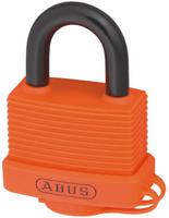 70al45-orange ABUS Key Weatherproof Aluminium, Steel Safety Padlock, 8mm Shackle, 53mm Body