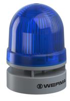 46052075 Werma 460 Series Blue Sounder Beacon, 24 V, IP66, Wall Mount, 114dB at 1 Metre