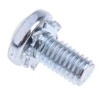 278-736 RS PRO M5 x 10mm Zinc Plated Steel Pan Head Sems Screw, External Tooth Washer