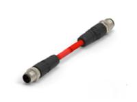 tad14741311-001 TE ConnectivityTAD1474, 500mm Cat5e M12 to Male M12 Male, Terminated