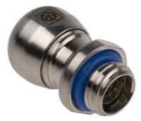 53806720 Lapp SKINTOP Series Metallic Stainless Steel Cable Gland, M12 Thread, 4mm min., 7mm max., IP68, IP69