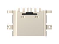 2480843-1 TE Connectivity Straight, Mid Mount, Receptacle- Single Port Type C 2 USB C Connector
