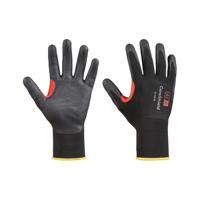 074007081c Honeywell Safety POLYTRIL Black Cotton, Lycra, Polyamide Work Gloves, Size 9, Nitrile Foam Coating