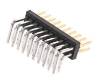 m50-3901042 HARWIN Archer M50 Series Right Angle Through Hole Pin Header, 20 Contact(s), 1.27 mm Pitch, 2 Row, Unshrouded