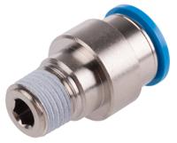 qs-14-12-i Festo QS Series Straight Threaded Adaptor, R 1/4 Male to Push In 12 mm, Threaded-to-Tube Connection Style, 190649