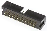 t821124a1s100ceu Amphenol Communications Solutions T821 Series Straight Through Hole PCB Header, 24 Contact(s), 2.54 mm Pitch, 2 Row,