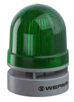 46021060 Werma EvoSIGNAL Mini Series Green Sounder Beacon, 115 → 230 V ac, IP66, Base Mount, 95dB at 1 Metre