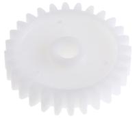 521-7534 RS PRO POM 28 Teeth Spur Gear, 1 Module, 5mm Bore Diam, 28mm Pitch Diam, 11.7mm Hub Diam