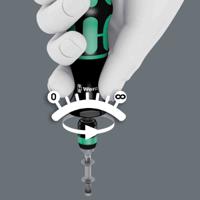 05074720001 Wera Pre-Settable Hex Torque Screwdriver, 2.5-29.0 in.lbs, 1/4 in Drive, ±6 % Accuracy