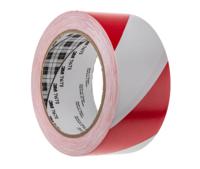 767 3M i Red, White PVC 33m Lane Marking Tape, 0.13mm Thickness