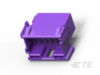 1-967629-2 TE Connectivity, AMP Automotive Connector Accessory Plug Purple Cable Mount 18 Way, Cable Termination