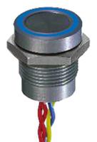 pbar9afb000a0b APEM Illuminated Piezo Switch, Momentary, Pulse, SPST, IP68, Flying Lead, 200 mA @ 24 V dc, -40 → +75°C