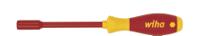 00858 Wiha Hex Bit Holder Screwdriver, 7 mm Tip, 125 mm Blade, 243 mm Overall