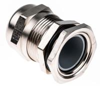c5016000r SIB SIB-TEC Series Metallic Nickel Plated Brass Cable Gland, PG16 Thread, 8mm min., 15mm max., IP68