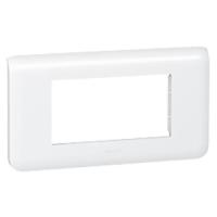 078814l Legrand White 4 Gang Faceplate & Mounting Plate