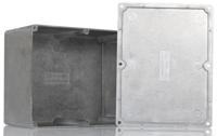 1550l Hammond 1550 Series Unpainted Die Cast Aluminium Junction Box, IP54, 165 x 128 x 72mm