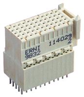 104704-5106775-1 ERNI, ERmet 2mm Pitch Hard Metric Type C Backplane Connector, Female, Vertical, 11 Column, 5 Row, 55 Way
