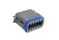 px0100s12agy Bulgin, PX0100 Connector Housing Plug 12 Way, Crimp Termination PX0100S12AGY
