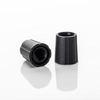 dr110-00626-black005 Sifam 11.5mm Black Potentiometer Knob for 6mm Shaft D Shaped, DR110 006/26 BLACK/005