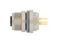 t4041417051-001 TE Connectivity Circular Connector, 5 Contacts, PCB, M8 Connector, Plug, Female, IP67, T4041417051 Series