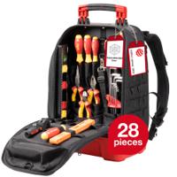 45528 Wiha 27 Piece Tool Backpack Electric Tool Kit with Bag, Yes