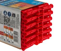 r-u1-mix-red-288 RawlPlug Red Plastic Wall Plug, 28mm Length, 6mm Fixing Hole Diameter