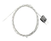 e25063type-j-welded-tipglassfiber2mcmpji CorregeE250 Type J Thermocouple 2m Length, 0.3mm Diameter, -40°C → +600°C