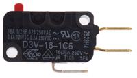 d3v-16-1c5 Omron Pin Plunger Micro Switch, Tab Terminal, 16 A @ 250 V ac, SPDT, IP40