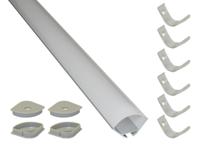 ext7 PowerLED LED Strip Extrusion & Diffuser EXT for Cove Lighting, Shelve Lighting, Skirting Board Lighting, Under Cabinet