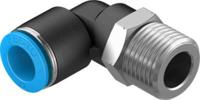 qsl-12-12-20 Festo Elbow Threaded Adaptor, R 1/2 Male to Push In 12 mm, Threaded-to-Tube Connection Style, 130738