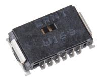 214013-214013-e ERNI MiniBridge Series Right Angle Surface PCB Header, 6 Contact(s), 1.27 mm Pitch, 1 Row, Shrouded